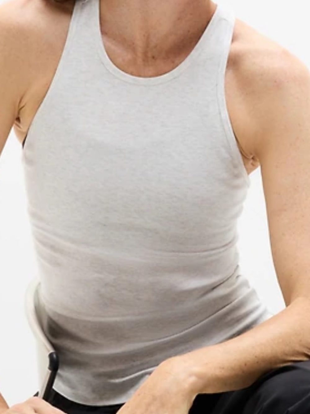 Athleta Signature Ribbed Y Back Tank Top